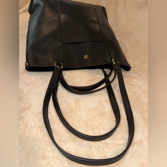 Montana West Black Faux Pebbled Leather Tote Shoulder Bag w Removable Pouch NWOT - Picture 7 of 8